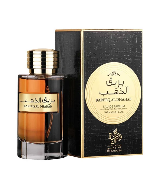 AL WATANIAH Eau De Perfum BAREEQ AL DHAHAB, 100ml