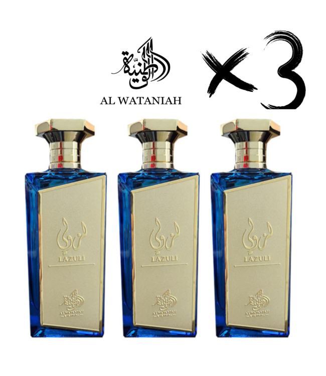 AL WATANIAH 3 X ETERNAL PERFUME LAZULI, 100ml