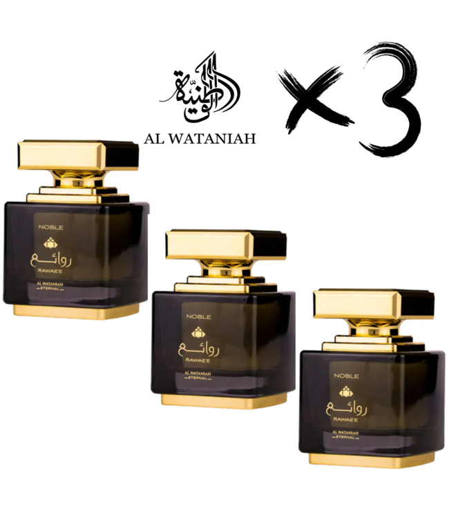 AL WATANIAH 3 X ETERNAL PERFUME NOBEL  RAWAYEH, 100ml