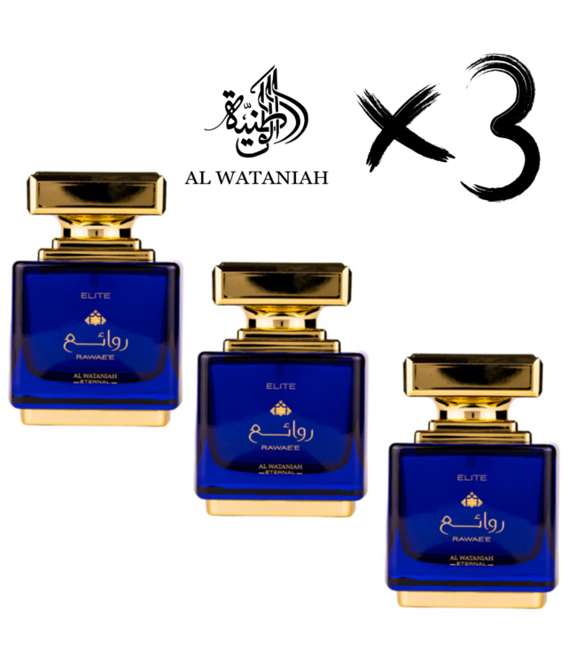 AL WATANIAH 3 X ETERNAL PERFUME ELITE  RAWAYEH, 100ml