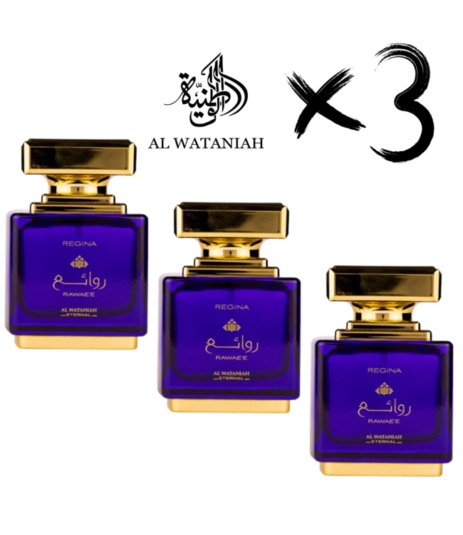 AL WATANIAH 3 X ETERNAL PERFUME REGINA  RAWAYEH, 100ml