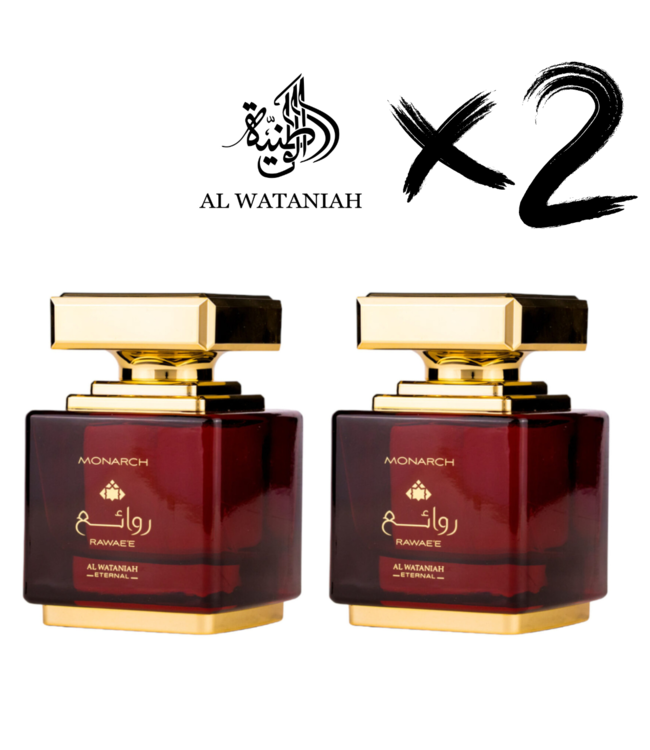 AL WATANIAH 2 X ETERNAL PERFUME RAWAYEH MONARCH, 100ml
