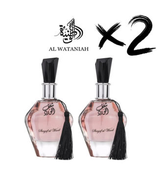 AL WATANIAH 2 X Perfume SHAGAF AL WARD, 100ml