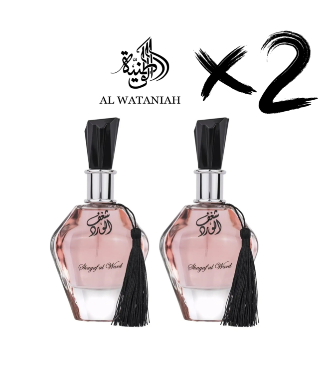 AL WATANIAH 2 X Perfume SHAGAF AL WARD, 100ml
