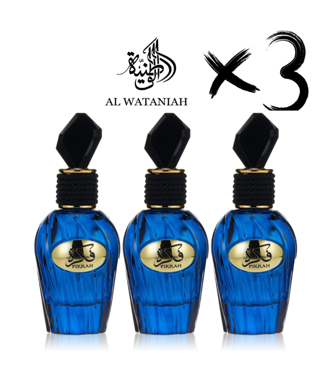 AL WATANIAH 3 X Perfume FIKRAH, 100ml