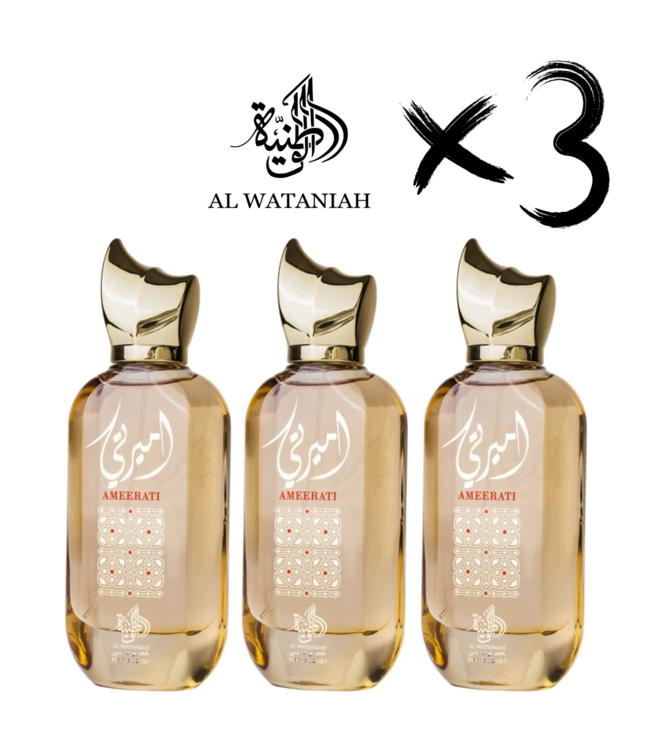 AL WATANIAH 3 X Perfume AMEERATI, 100ml