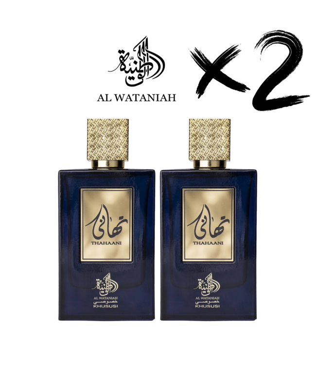 AL WATANIAH 2 X Perfume THAHAANI, 100ml