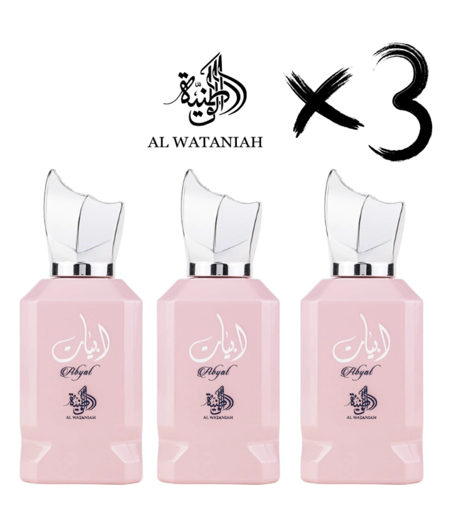 AL WATANIAH 3 X Perfume ABYAT, 100ml