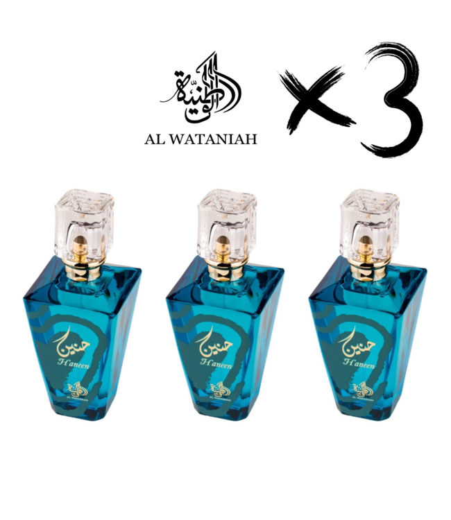 AL WATANIAH 3 X Perfume HANEEN , 100ml