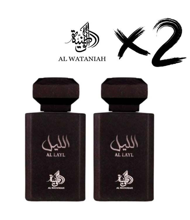 AL WATANIAH 2 X Perfume AL LAYL, 100ml