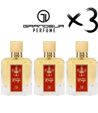 GRANDEUR 3 x Perfume MUSK  ROUGE, 100ml