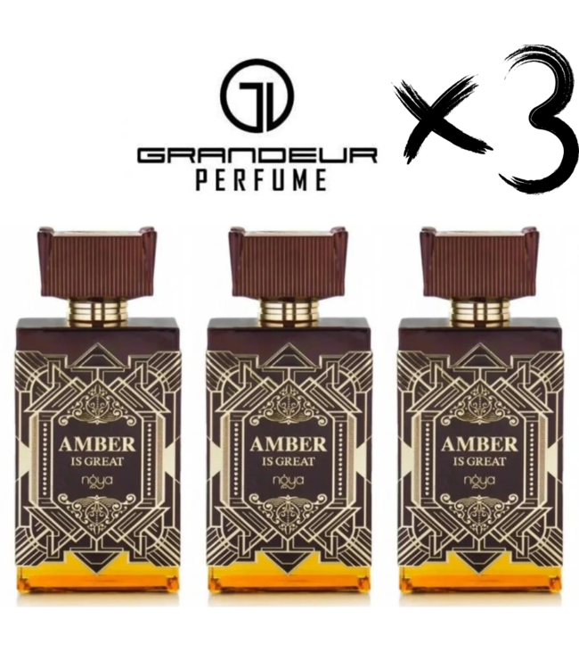 GRANDEUR 3 X Perfume LÂ´AMBRE, 100ml
