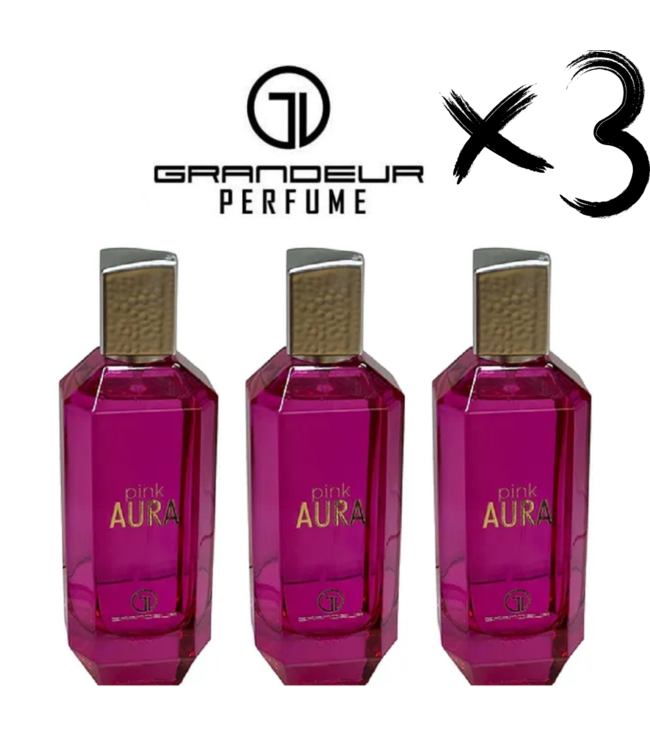 GRANDEUR 3 X Perfume PINK AURA, 100ml