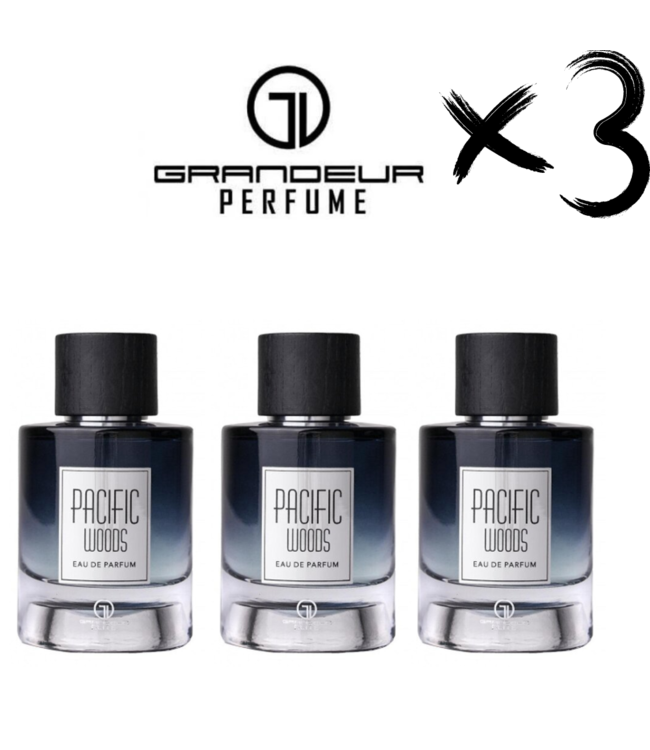 GRANDEUR 3 X Perfume PACIFIC WOOD, 100ml