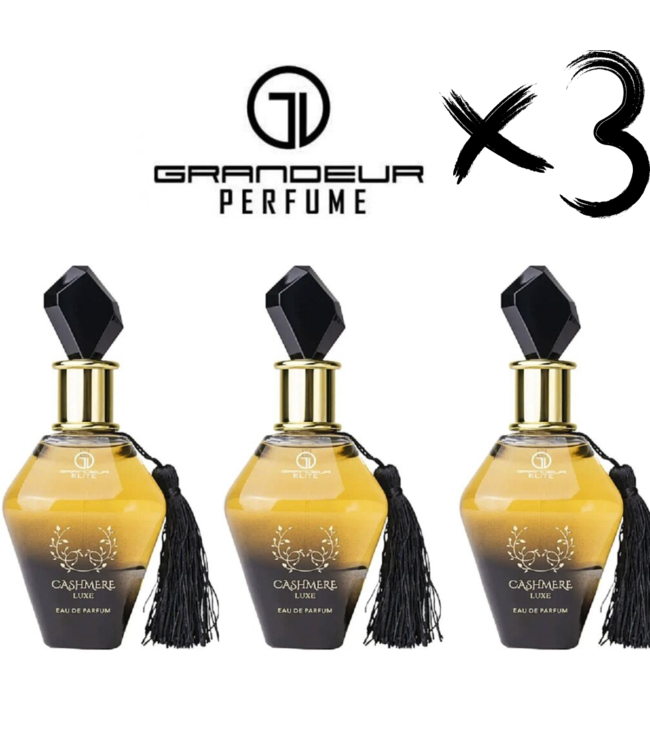 GRANDEUR 3 X Perfume CHASMERE LUXE, 100ml