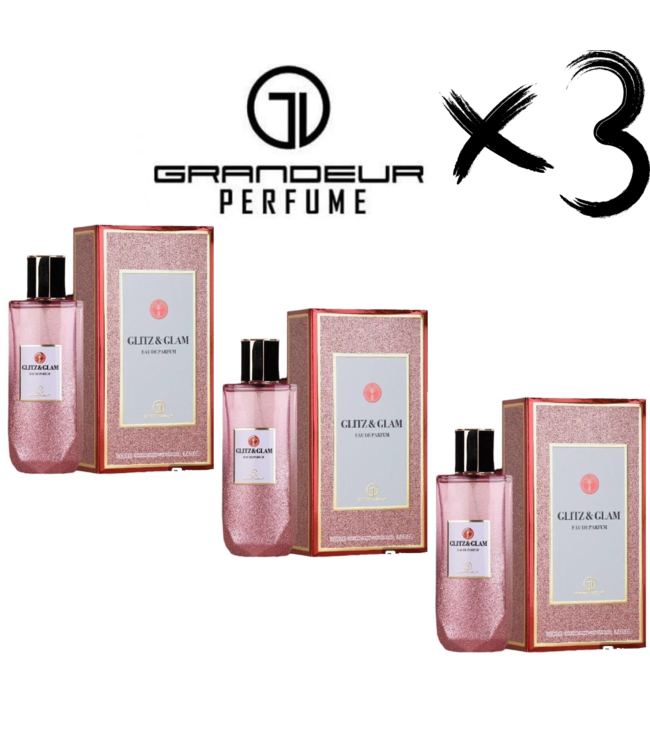 GRANDEUR 3 X Perfume GLITZ & GLAM, 100ml