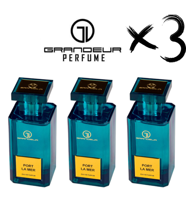 GRANDEUR 3 X Perfume PORT LA MER, 100ml