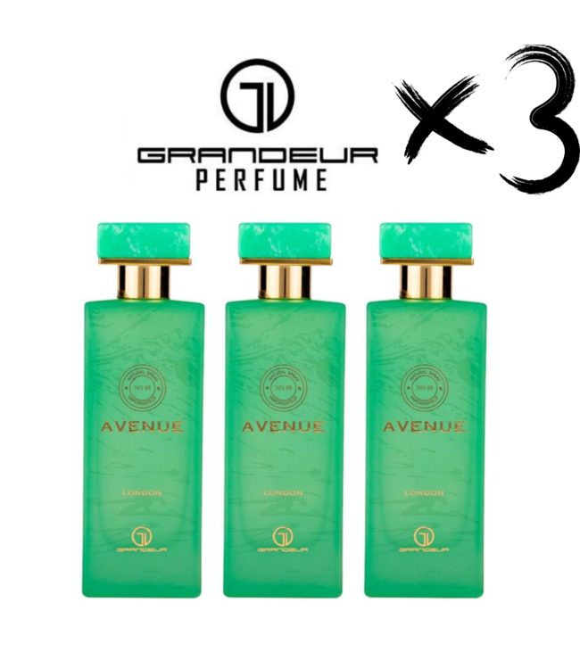 GRANDEUR 3 X Perfume AVENUE LONDON, 100ml