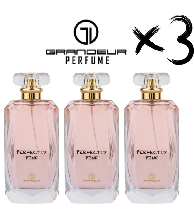 GRANDEUR 3 X Perfume PERFECTLY PINK, 100ml