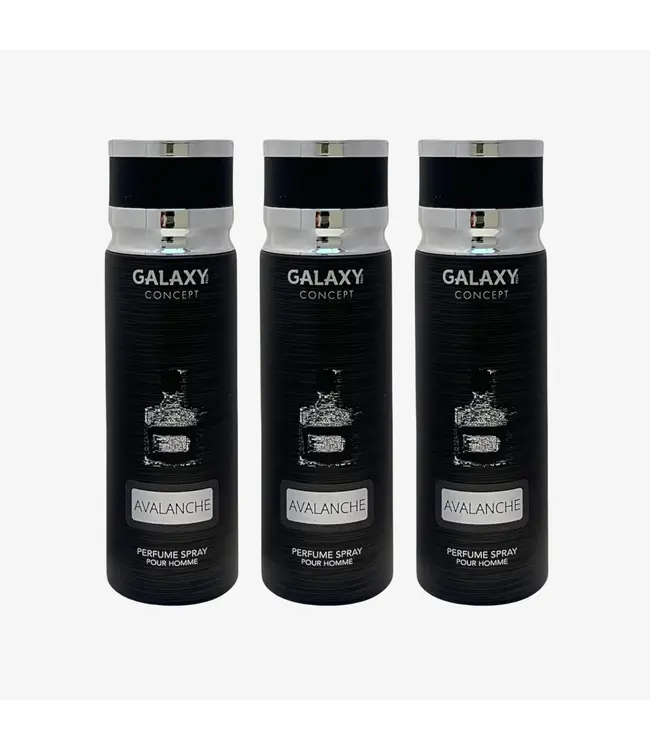 GALAXY  3 X AVALANCHE Perfume Body Spray, 200ml - Inspired By AVENTUS CREED