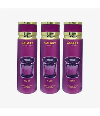 GALAXY 3 X NOIR Perfume Body Spray, 200ml - Inspired By VERSACE CRYSTAL NOIR