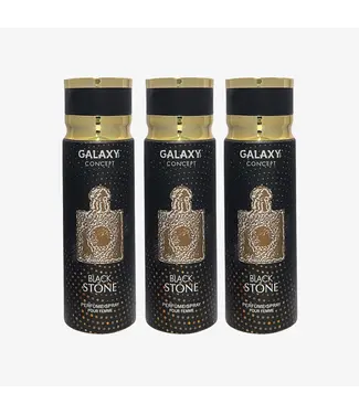 GALAXY 3 X BLACK STONE Perfume Body Spray, 200ml - Inspired OPIUM YSL / BLACK OPIUM
