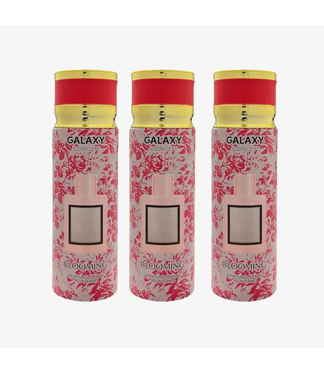 GALAXY  3 X BLOOMING Perfume Body Spray, 200ml - Inspired BLOOM GUCCI