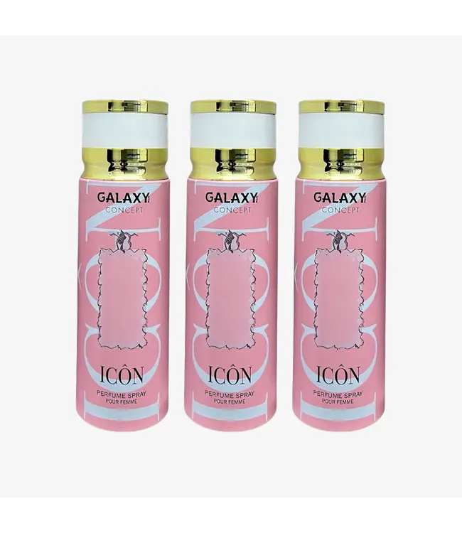 GALAXY  3 X ICON Perfume Body Spray, 200ml - Inspired IDOLE LANCOME