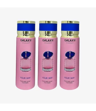 GALAXY 3 X YOUR WAY Perfume Body Spray, 200ml - Inspired  MY WAY ARMANI