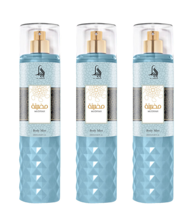 AL ABSAR SET BODY MIST Mudiyah,  3 X 200ml