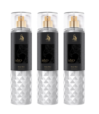 AL ABSAR SET BODY MIST Saqar,  3 X 200ml