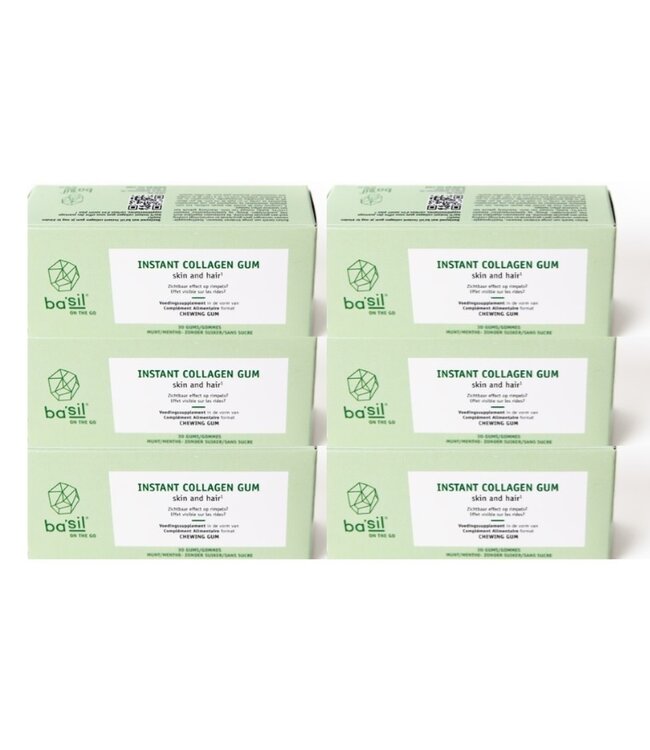 BA'SIL 6 PACK Instant Collagen Gum