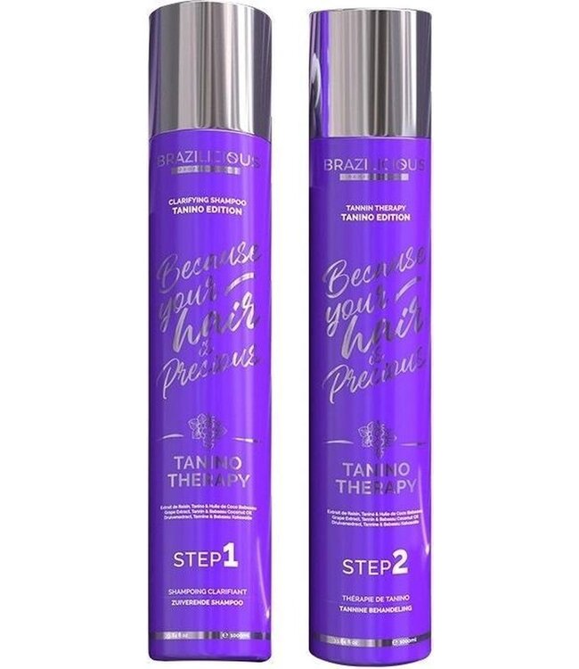 BRAZILICIOUS Tanino Therapy Keratin 2 x 1000 ml