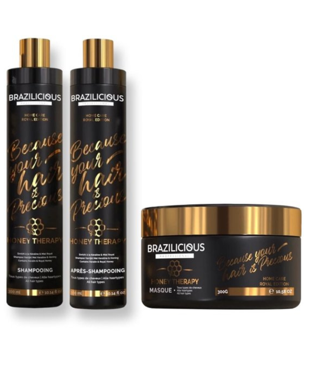 BRAZILICIOUS Honey Therapy Tripple  Set, 3 x 300ml