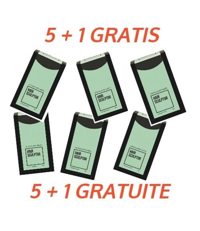 HAIR SCULPTOR ZWART HAIR FIBERS 25GR (5+1 Gratis)