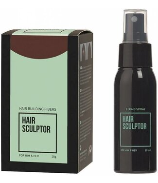 HAIR SCULPTOR Middenbruin + Hair Sculptor Fixing Spray