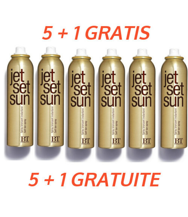 JET SET SUN 5+1 brume autobronzante instantanée gratuite