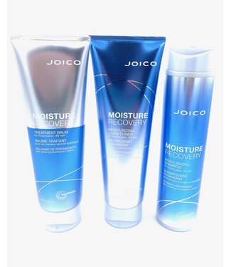 JOICO Moisture Recovery Shampoo, Conditioner, Balm Trio Package