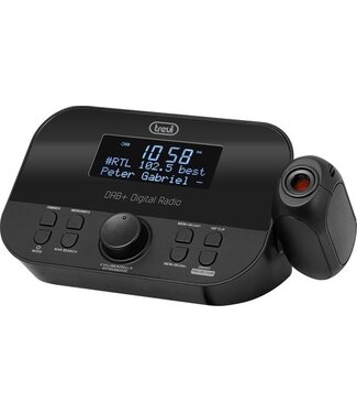 TREVI Wekkerradio met tijd projectie, DAB / DAB + digitale ontvanger - Trevi RC 85D8, zwart - Copy