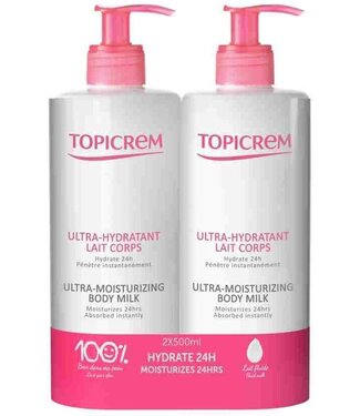 TOPICREM Ultra-Moisturizing Body Milk 2x500ml
