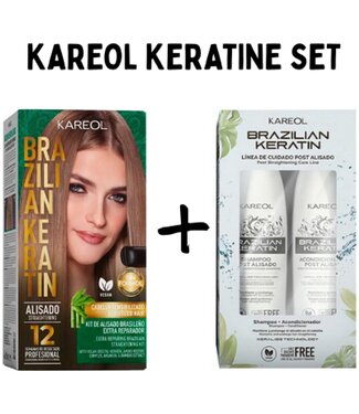 KAREOL Repairing Keratin Treatment  150ml + Shampoo & Conditioner - 2 x 300ml