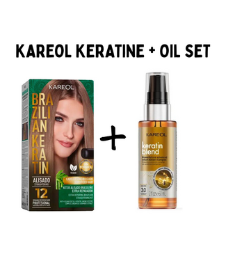 KAREOL DUO SET - Repairing Keratin Treatment  150ml  +  Oil Blend 120ml
