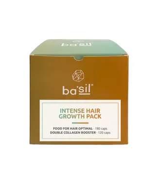 BA'SIL INTENSE HAIR GROWTH PACK -  1 maxi  Food For Hair DUO +  2 dozen double collagen booster