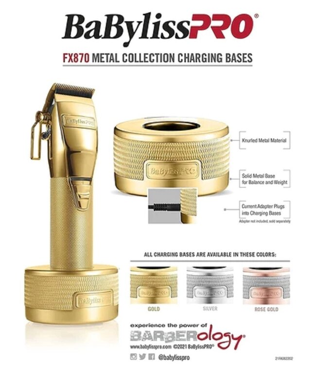 BABYLISS PRO Gold FX Clipper Charging Base - GOLD