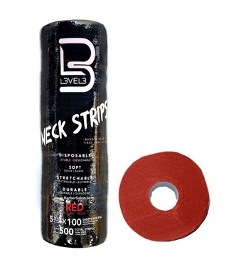 LEVEL3 Neck Paper RED 500 pcs