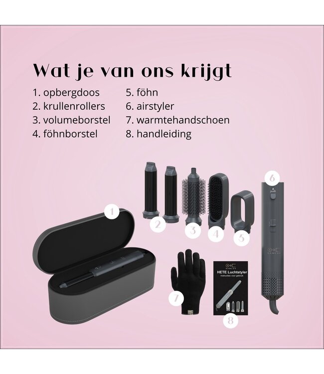 SAMLUX 5 In 1 Multistyler Deluxe Edition + Free Glove