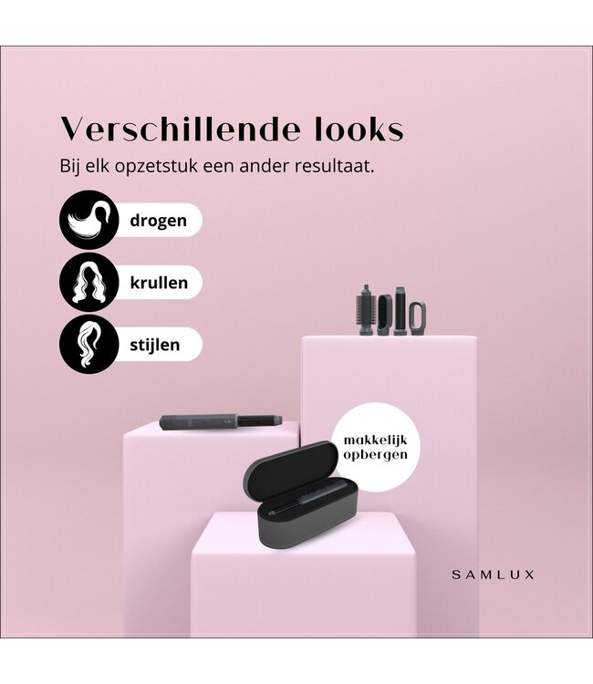SAMLUX 5 In 1 Multistyler Deluxe Edition + Free Glove