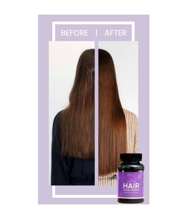 BEAUTY BEAR Hair Vitamines, 60 Gummies - 5 + 1 Gratis