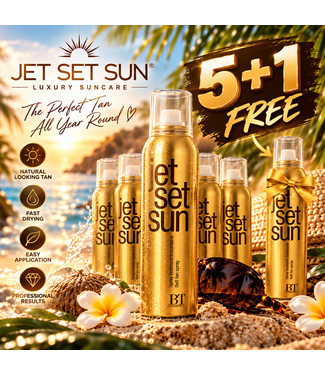 JET SET SUN 5 + 1 Gratis Instant Bronzer Self Tanning Mist