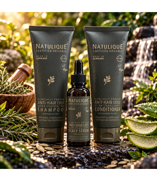 NATULIQUE TRIPPLE PACK - Anti Hair Loss Shampoo + Conditioner + Serum 2 x 150ml  + 50ml